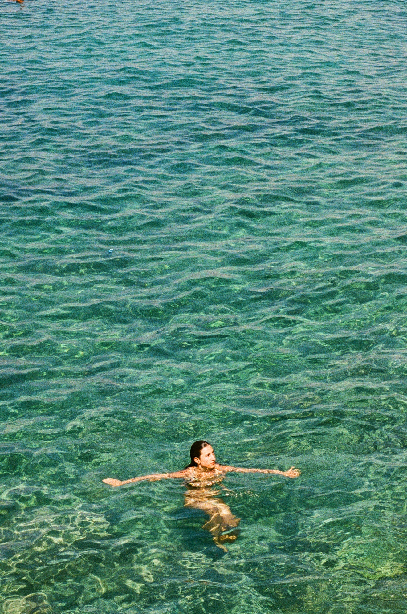 Sospesa nel blu - 35x50 cm